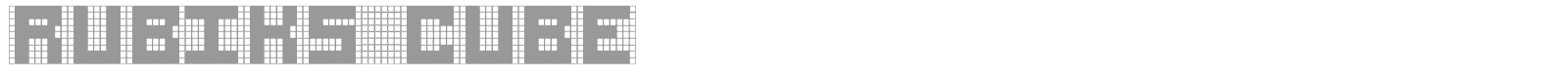 Rubiks Cube font preview